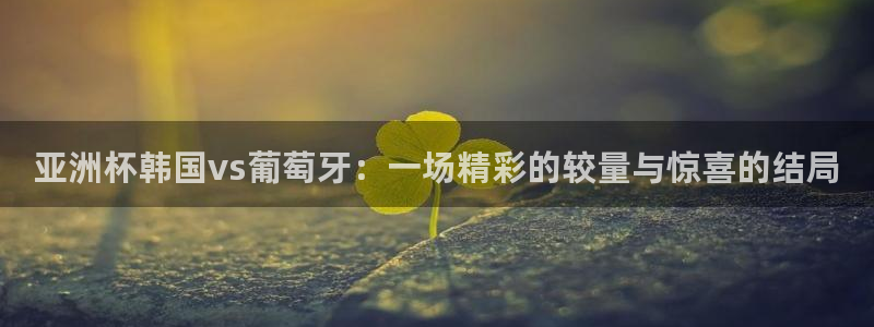 世界杯预选赛直播:亚洲杯韩国vs葡萄牙:一场精彩的较量与惊喜的结局